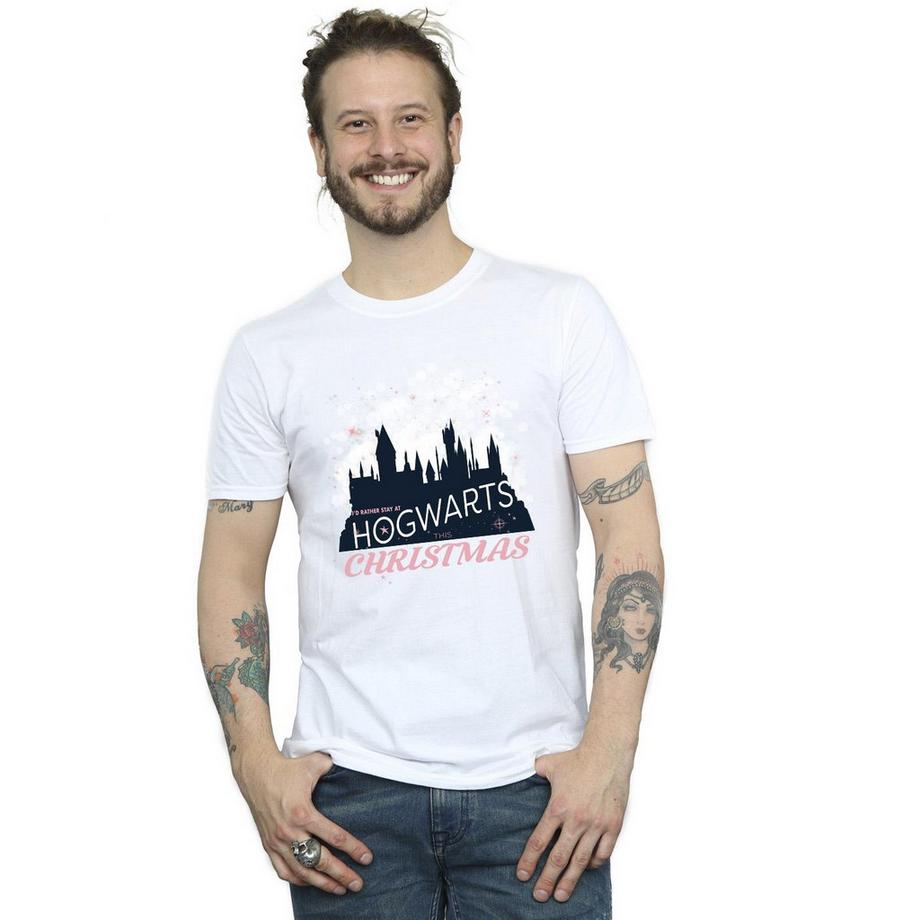 HARRY-POTTER Hogwarts Christmas T-Shirt  