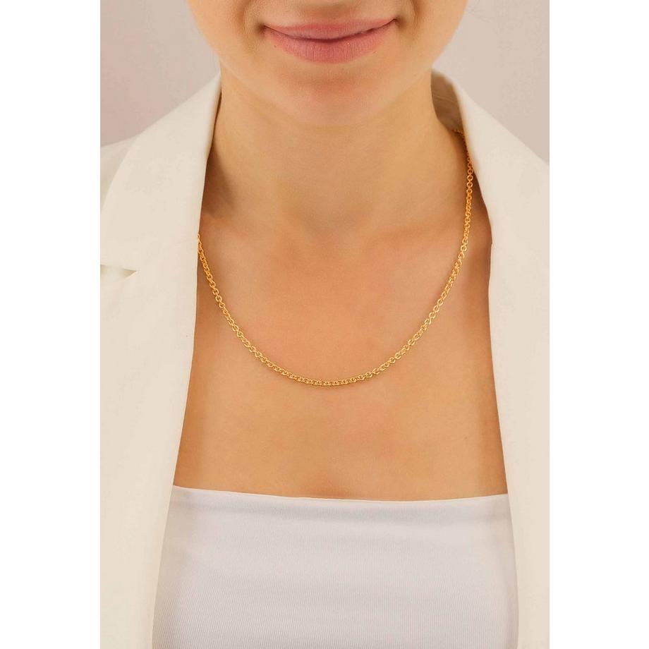 MUAU Schmuck  Collier Rundanker Rotgold 750, 3.1mm, 45cm 