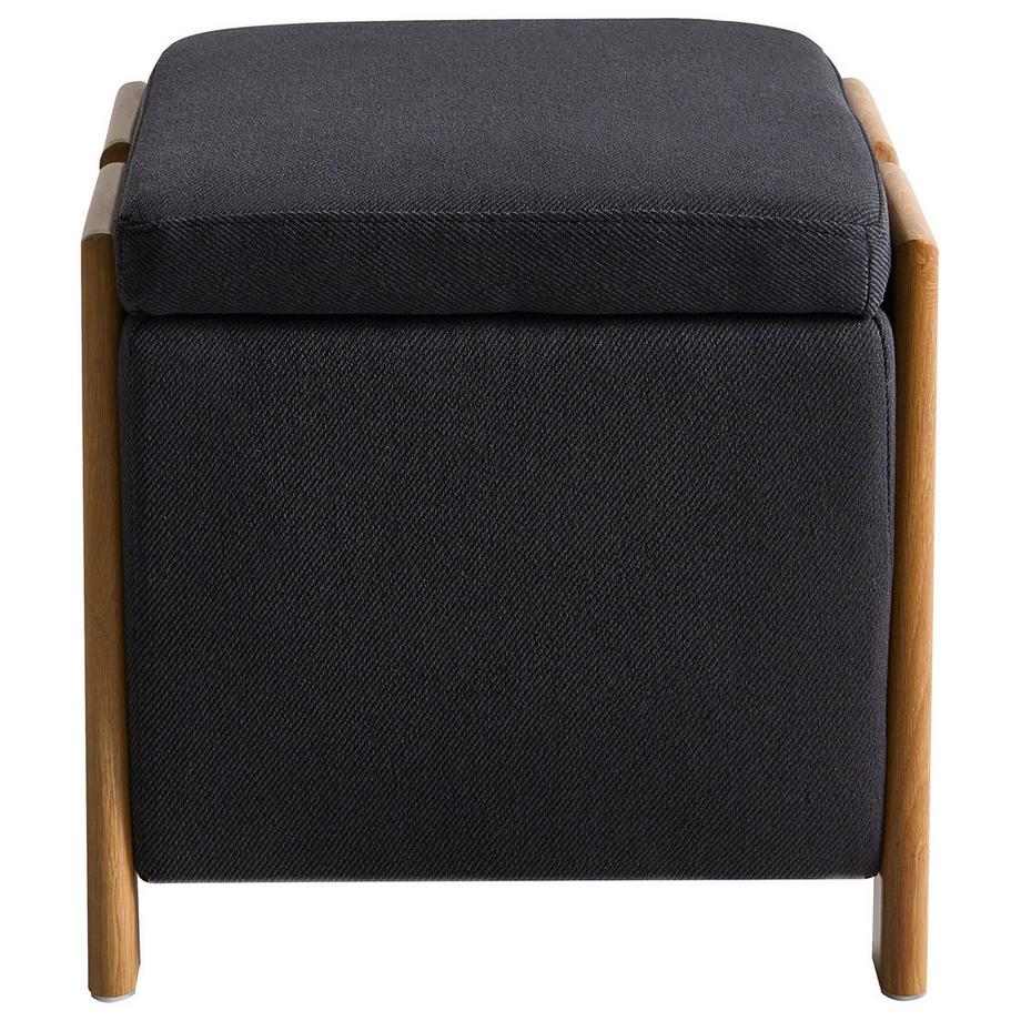 Beliani Pouf de rangement en Tissu  EDLAND  
