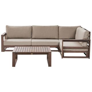 Beliani Set lounge pour jardin en Bois d'acacia certifié FSC® Scandinave TIMOR  