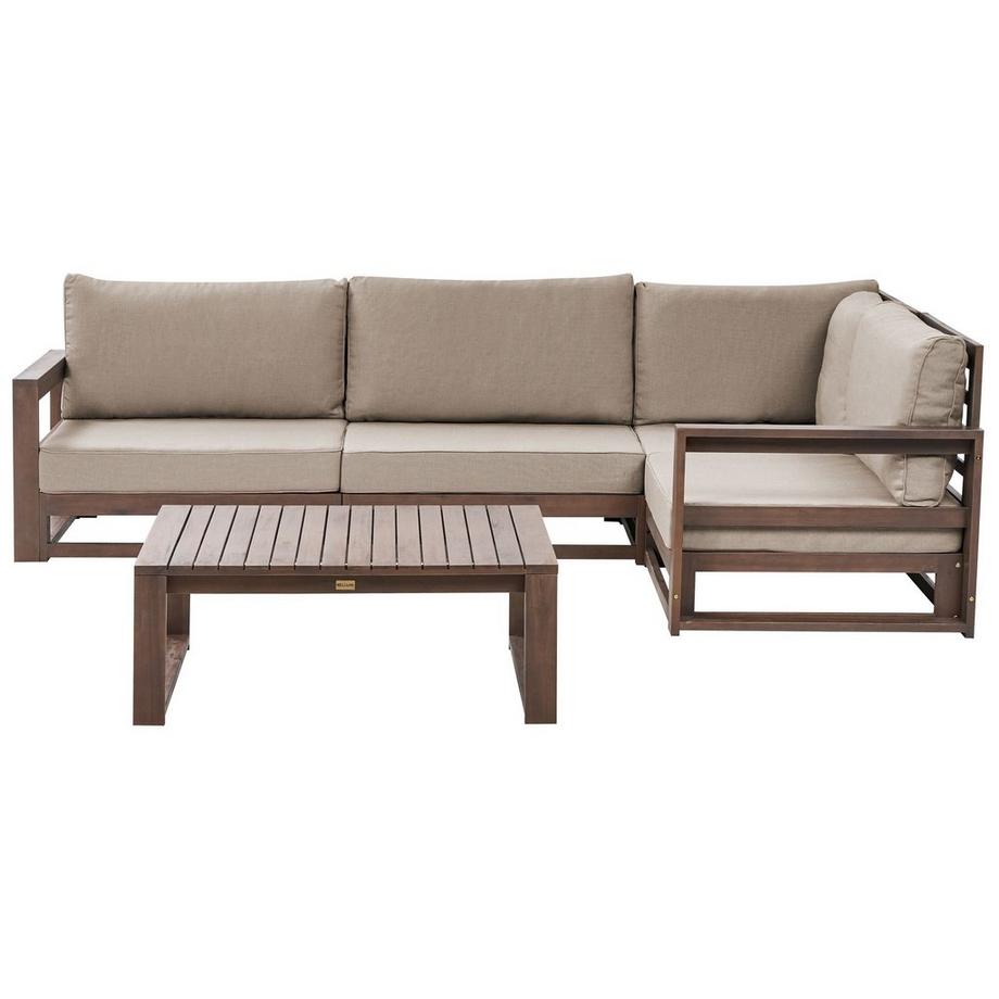 Beliani Salotto da giardino en Legno d'acacia certificato FSC® Scandinavo TIMOR  