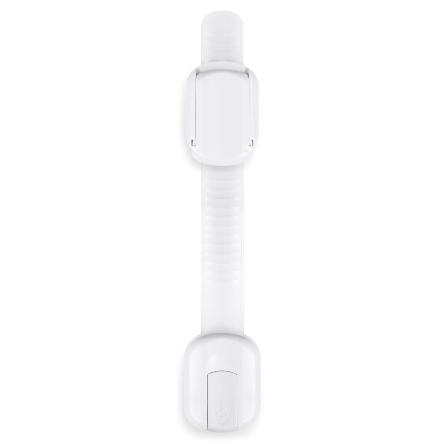 B2X  Serrure de sécurité pour portes d'armoires Ricokids 798100, paquet de 6, blanc 