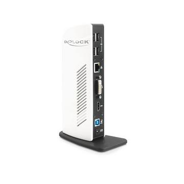 87568 replicatore di porte e docking station per notebook Cablato Nero, Bianco