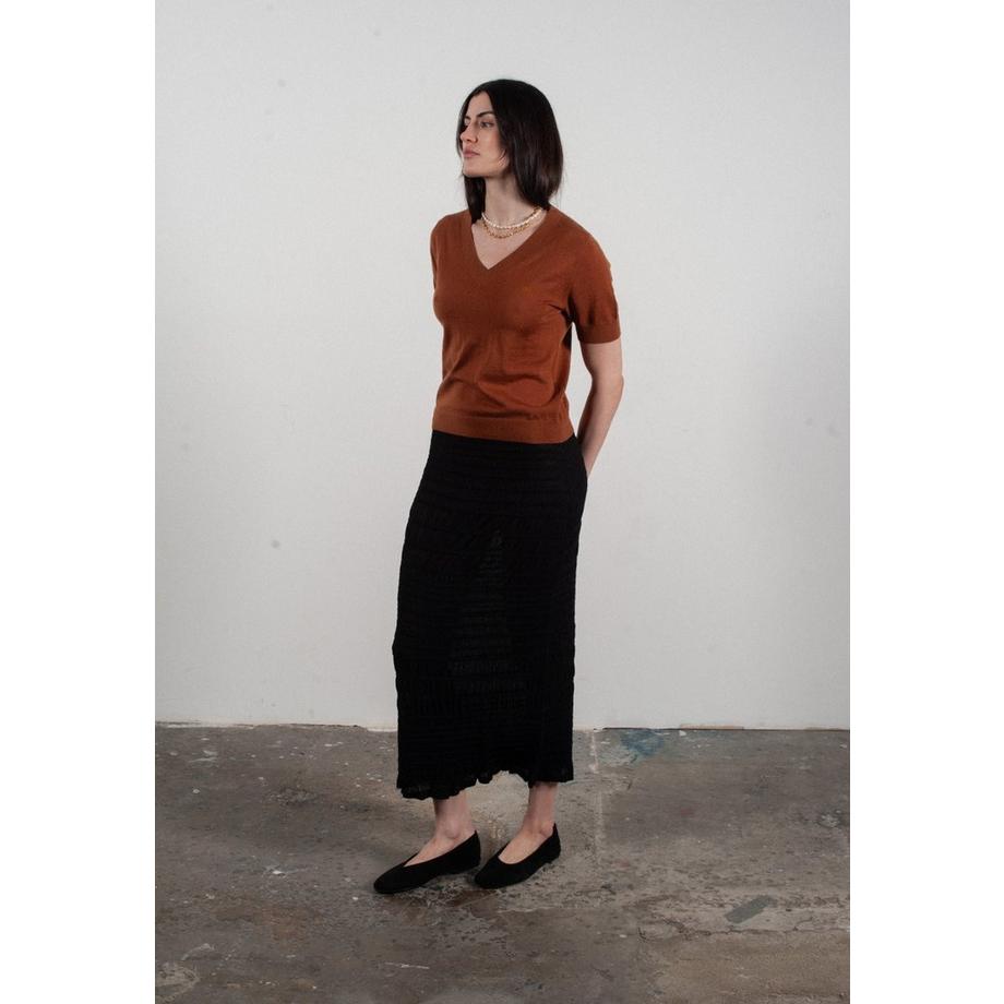 Studio Cashmere8 Frida 10 V-Ausschnitt Kurzarm T-Shirt  