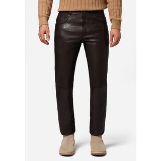 RICANO  Pantalon en cuir pour homme, Trant Pant, jeans en cuir à cinq poches en cuir d'agneau lavé. 