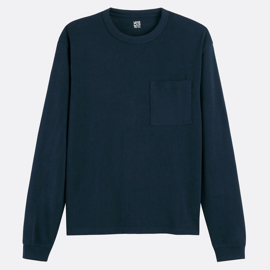 La Redoute Collections T-shirt Manches Longues Coton Épais Toucher Doux  