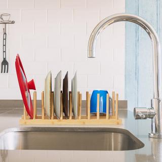 Northix Tellerständer Bambus  