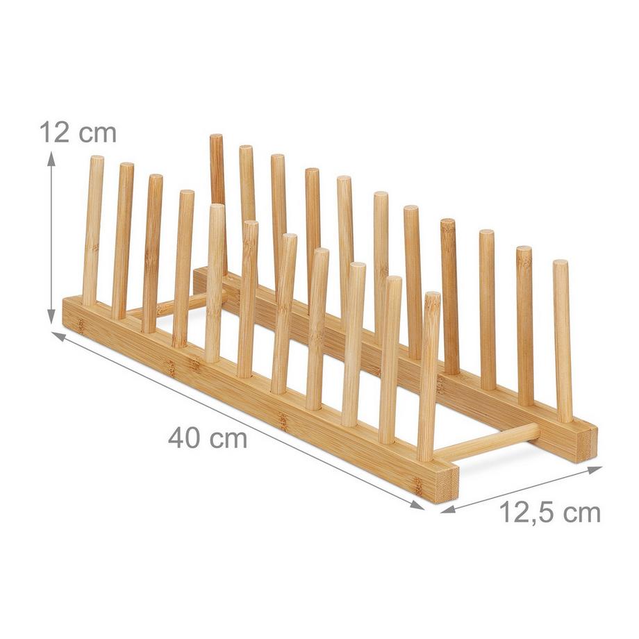 Northix Portapiatti in bambù  