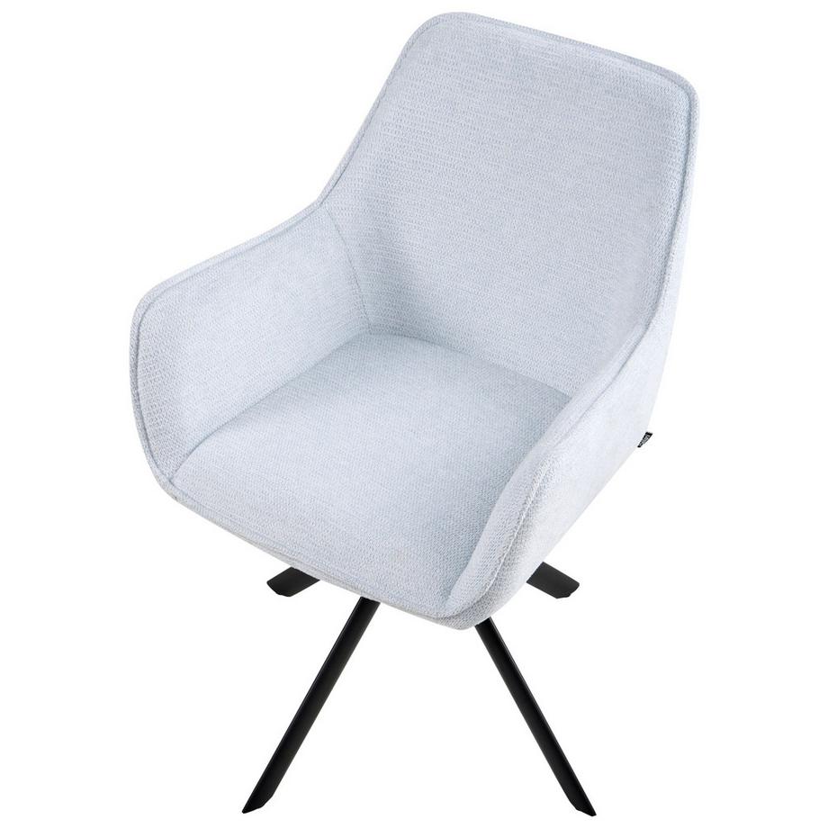 Beliani Sedia da pranzo en Lino sintetico Scandinavo MORNAS  