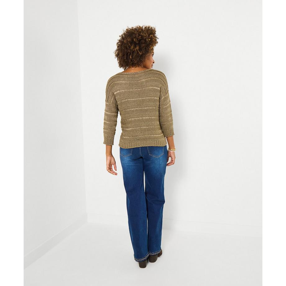 Joe Browns Pullover U-Boot-Ausschnitt Ajourmuster  