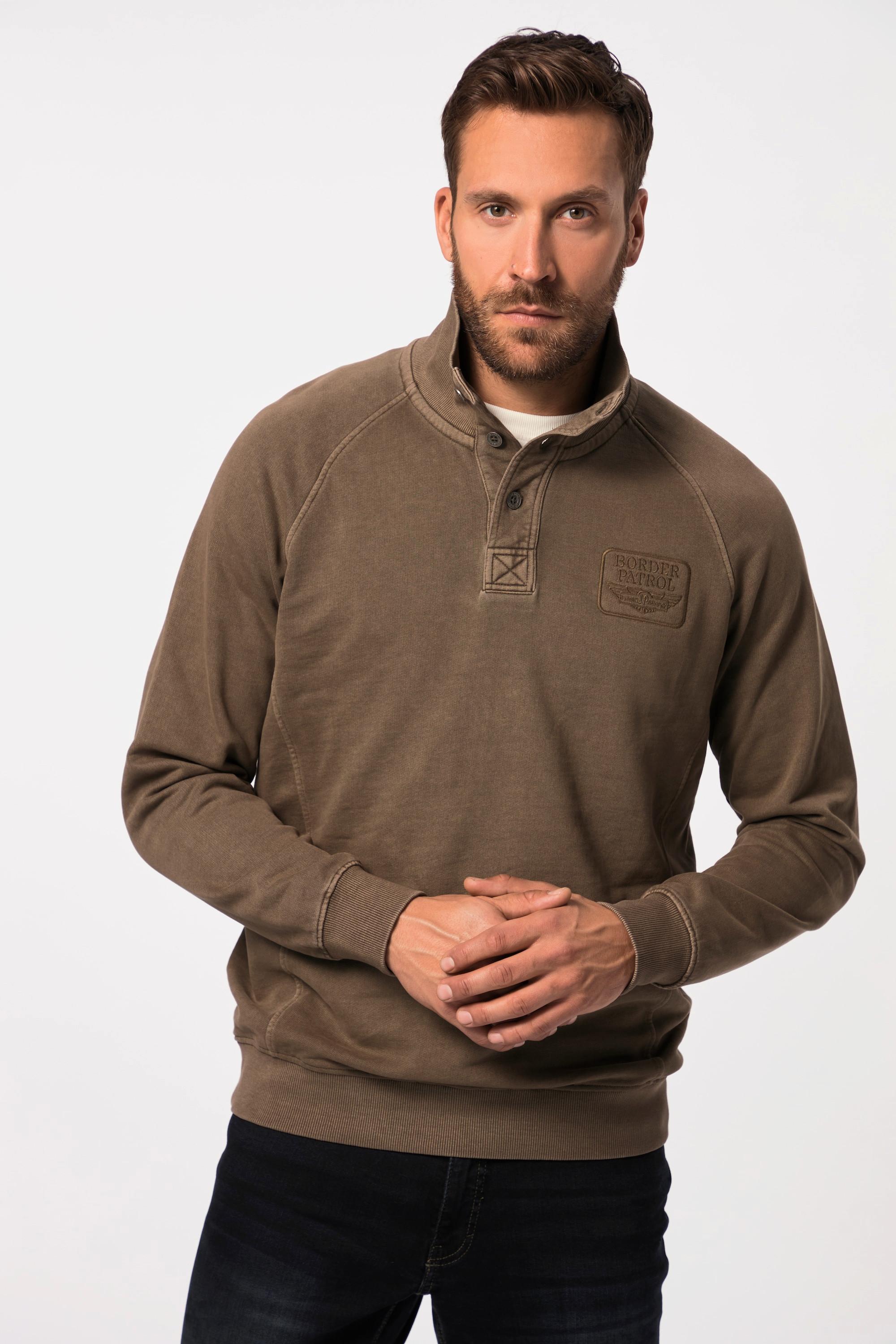 JP1880  Felpa polo con zip, fino alla tg. 8XL 