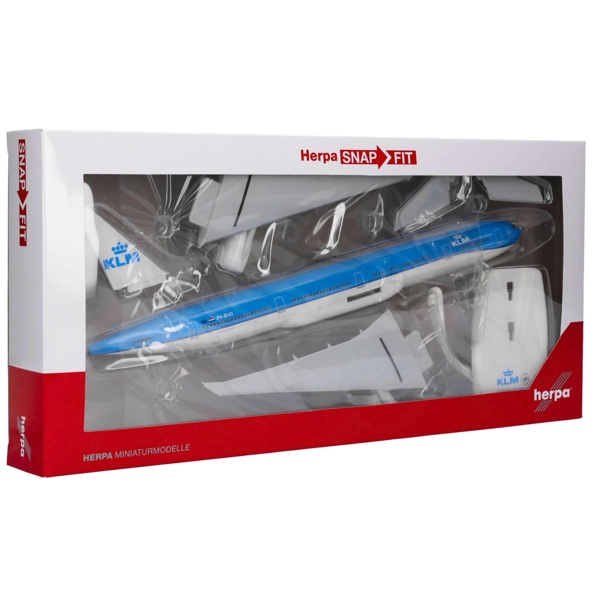 Herpa  Snap-Fit Modello di Aereo KLM Boeing 777-300ER  (1:200) 