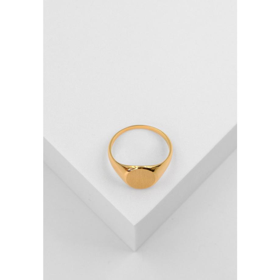 MUAU Schmuck  Plattenring Gelbgold 750 