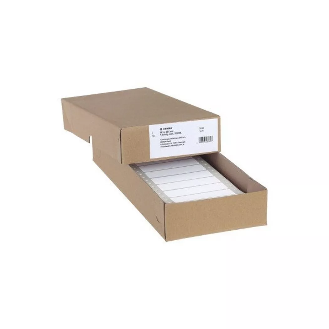 HERMA – Etiketten 1-bah. 88,90×23mm 8160 weiss, endlos 2000 Stück, One Size