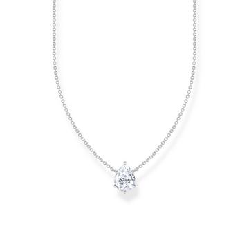 Collier blanc Drop Zirconia