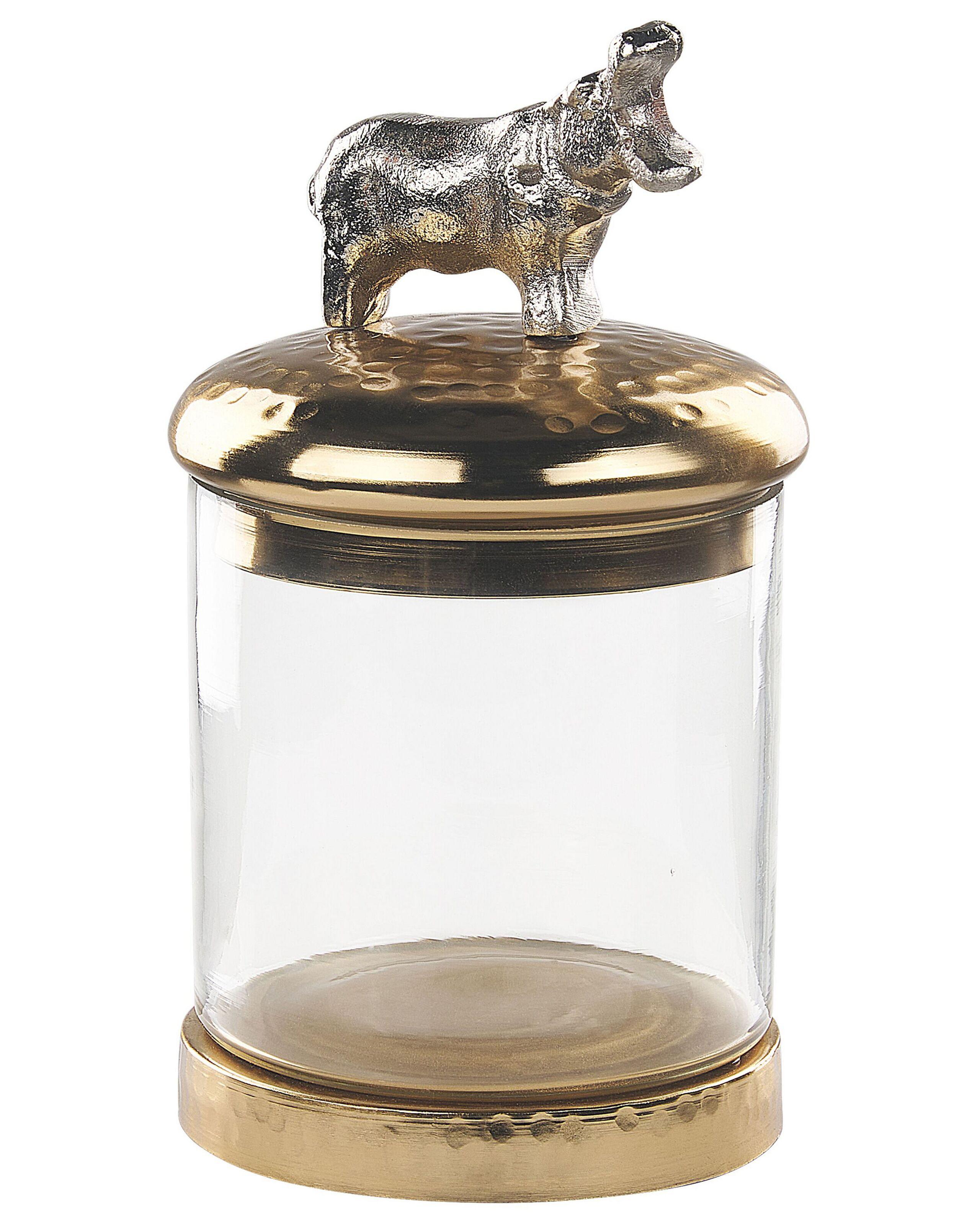 Beliani Lot de 2 boîtes de rangement en Aluminium Glamour LAKI  