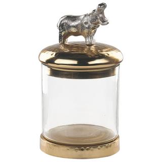 Beliani Lot de 2 boîtes de rangement en Aluminium Glamour LAKI  