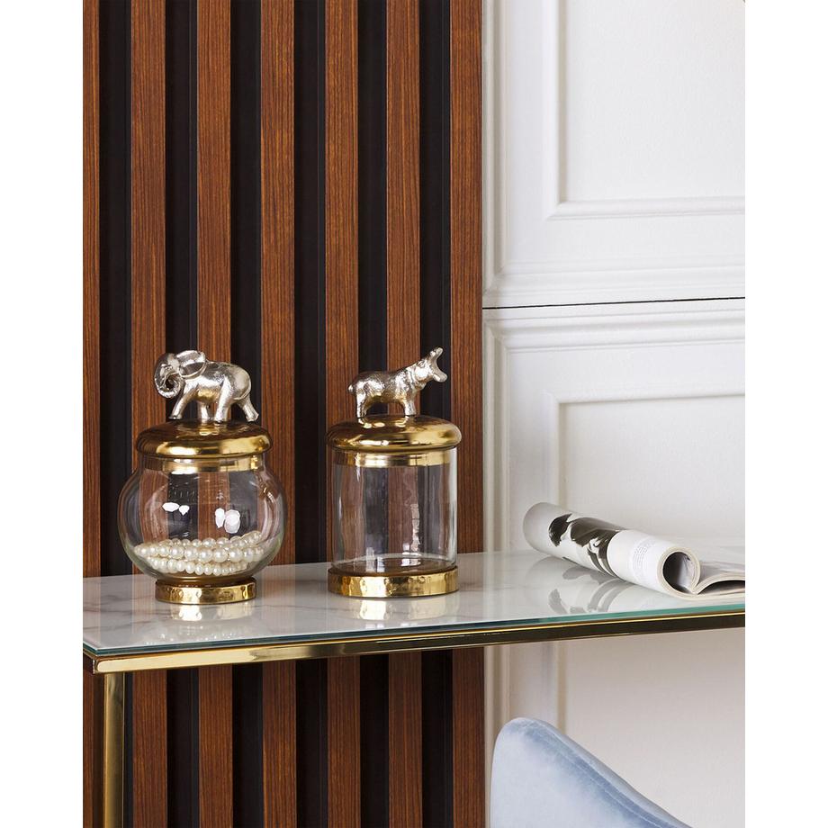 Beliani Set di 2 portagioie en Alluminio Glamour LAKI  