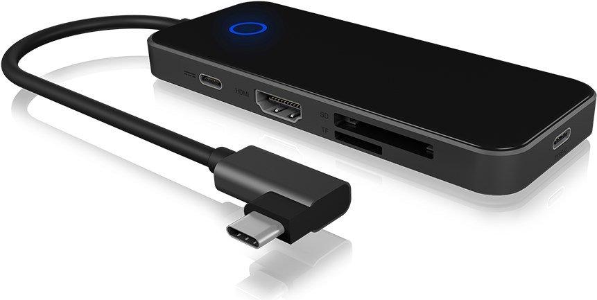 ICY Box  USB Type-C Docking Station con cavo integrato 