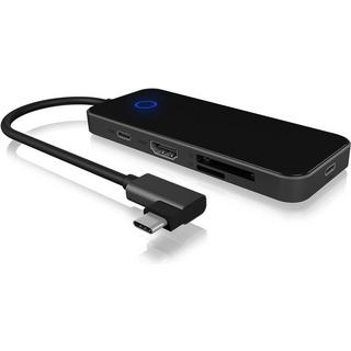 ICY Box  USB Type-C Docking Station con cavo integrato 