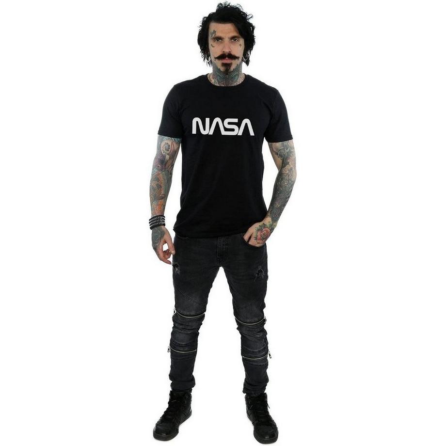 Nasa Modern Logo Print T-Shirt  