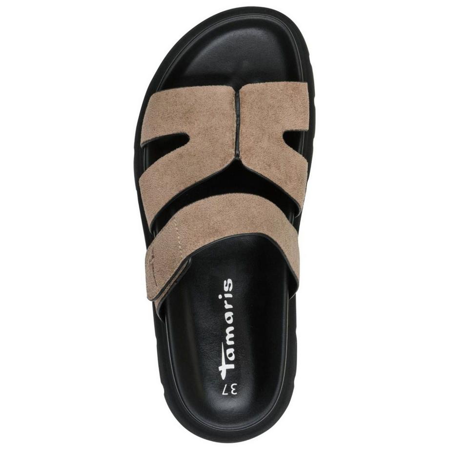 Tamaris Pantolette con suola imbottita e chiusura a velcro  