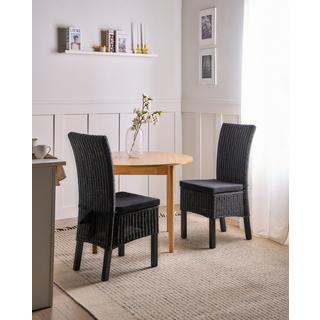 Beliani Set di 2 sedie da pranzo en Rattan Scandinavo ANDES  