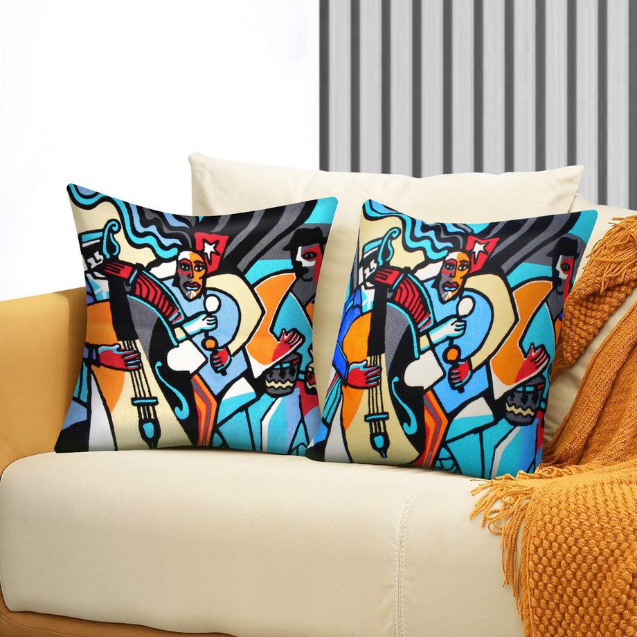 Avizar Lot 2 Housses de Coussin Art Marilis  