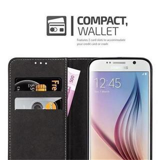 Cadorabo  Housse compatible avec Samsung Galaxy S6 - Coque de protection avec fermeture magnétique, fonction de support et compartiment pour carte 