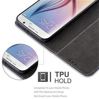 Cadorabo  Housse compatible avec Samsung Galaxy S6 - Coque de protection avec fermeture magnétique, fonction de support et compartiment pour carte 