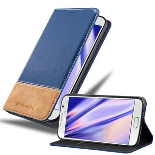 Cadorabo  Housse compatible avec Samsung Galaxy S6 - Coque de protection avec fermeture magnétique, fonction de support et compartiment pour carte 