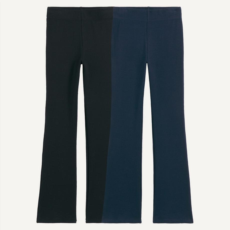 2er-Pack ausgestellte Leggings