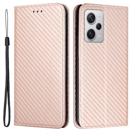 Cover-Discount  Xiaomi Poco X5 Pro - Carbon Look Flip Case Hülle 