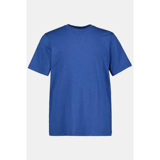 JP1880  T-shirt Basic en coton peigné, col rond bleu encre 