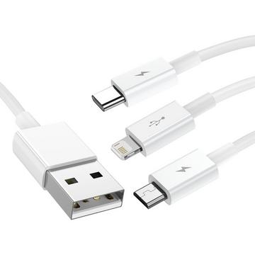 Cable 3 en 1, USB 1,5 mètres - Baseus