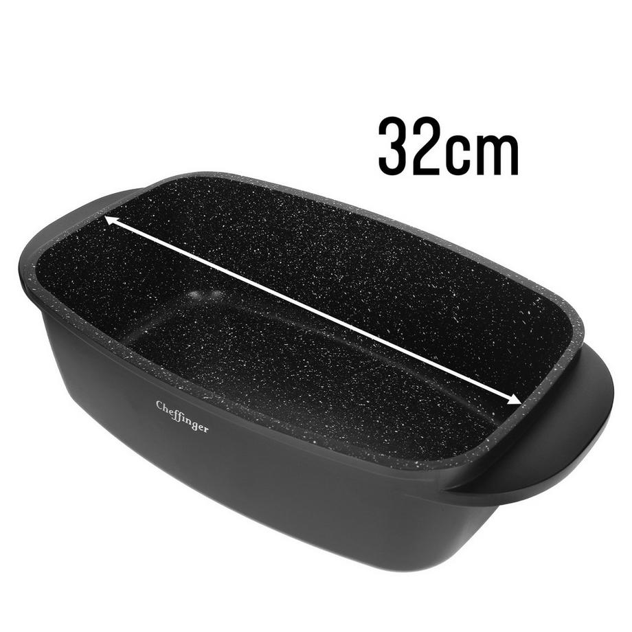 Cheffinger Bratpfanne 32 cm mit Marmor ausgekleidet  