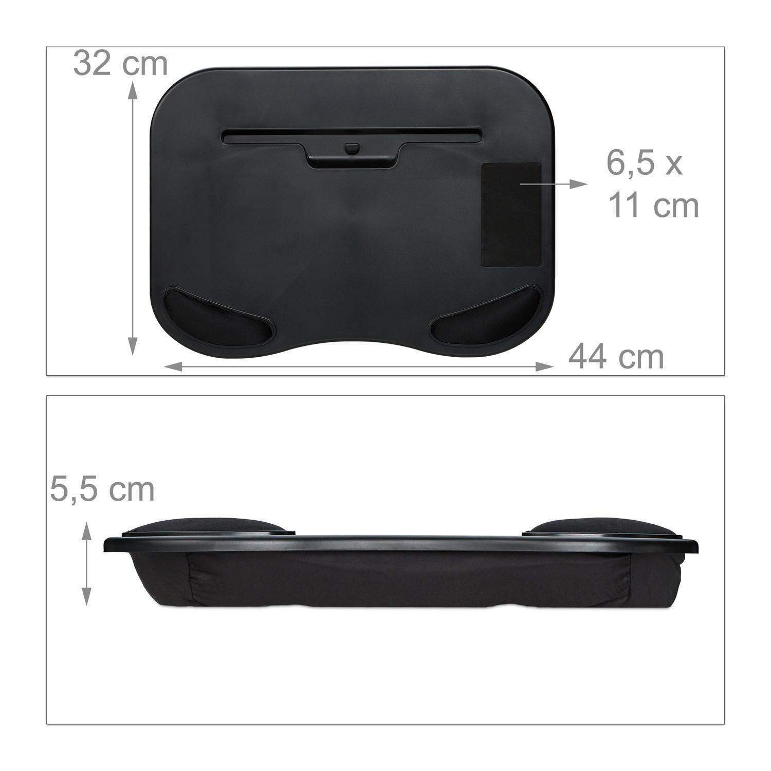 B2X  Genouillère pour ordinateur portable noire 