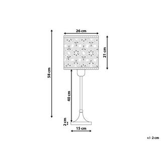 Beliani Lampe à poser en Métal Glamour SAJO  