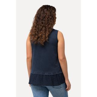 Ulla Popken Débardeur à frise brodée Col V  