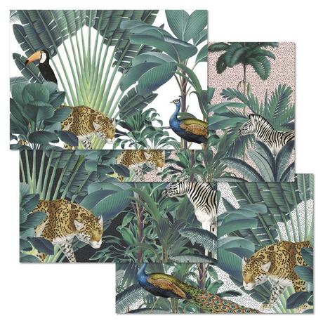 trendform Sets de table en papier ROYAL GARDEN 4 x 12 feuilles  