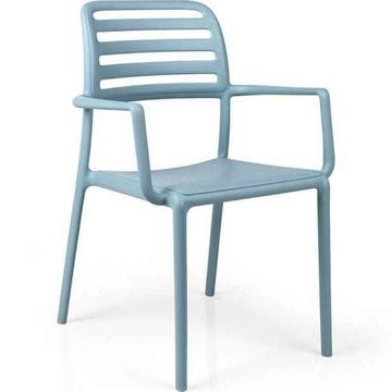 Fauteuil de jardin Costa bleu clair