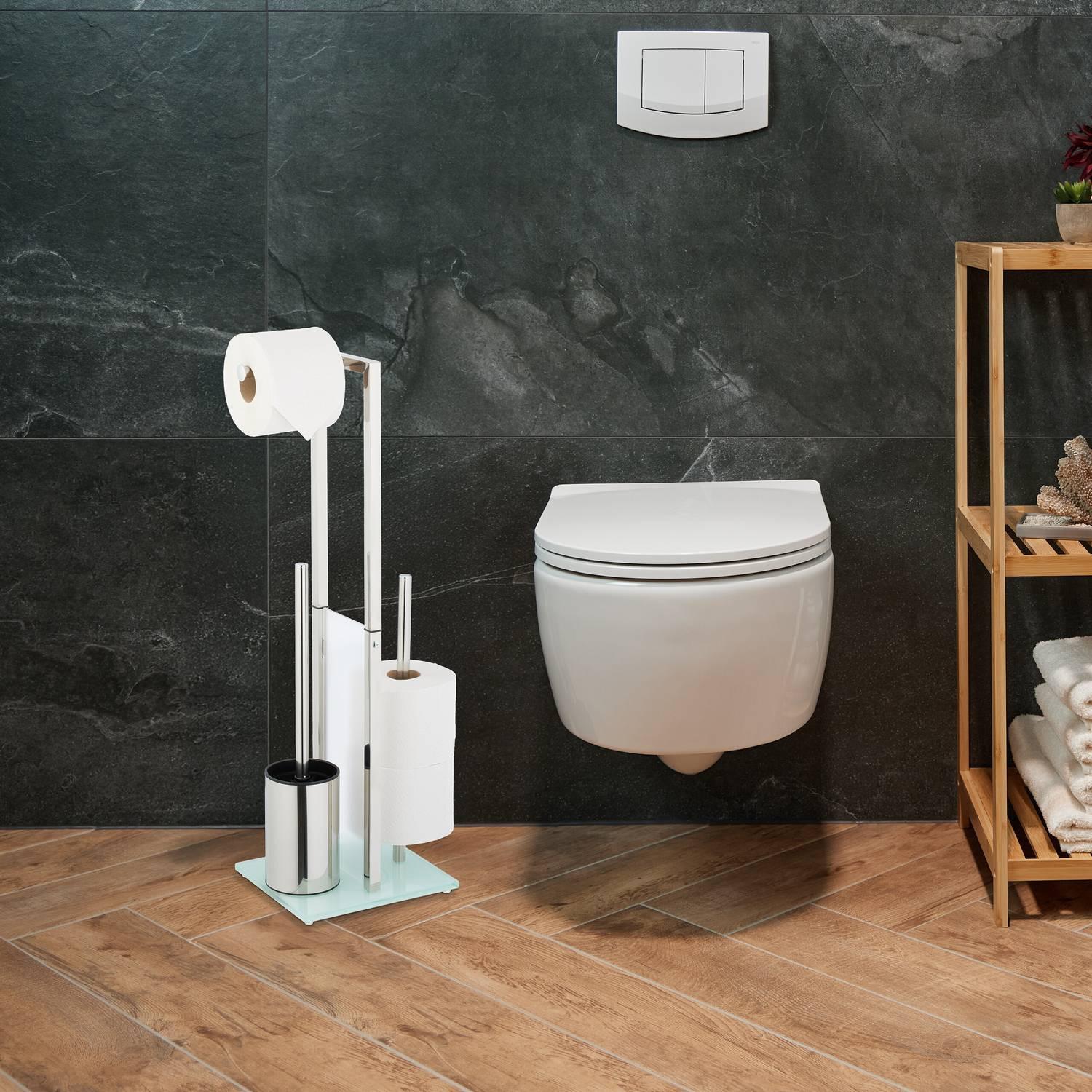 Northio WC indipendente in acciaio e vetro  