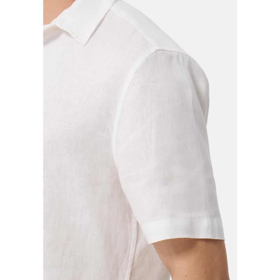 CASH-MERE.CH Chemise Lin Manches Courtes  