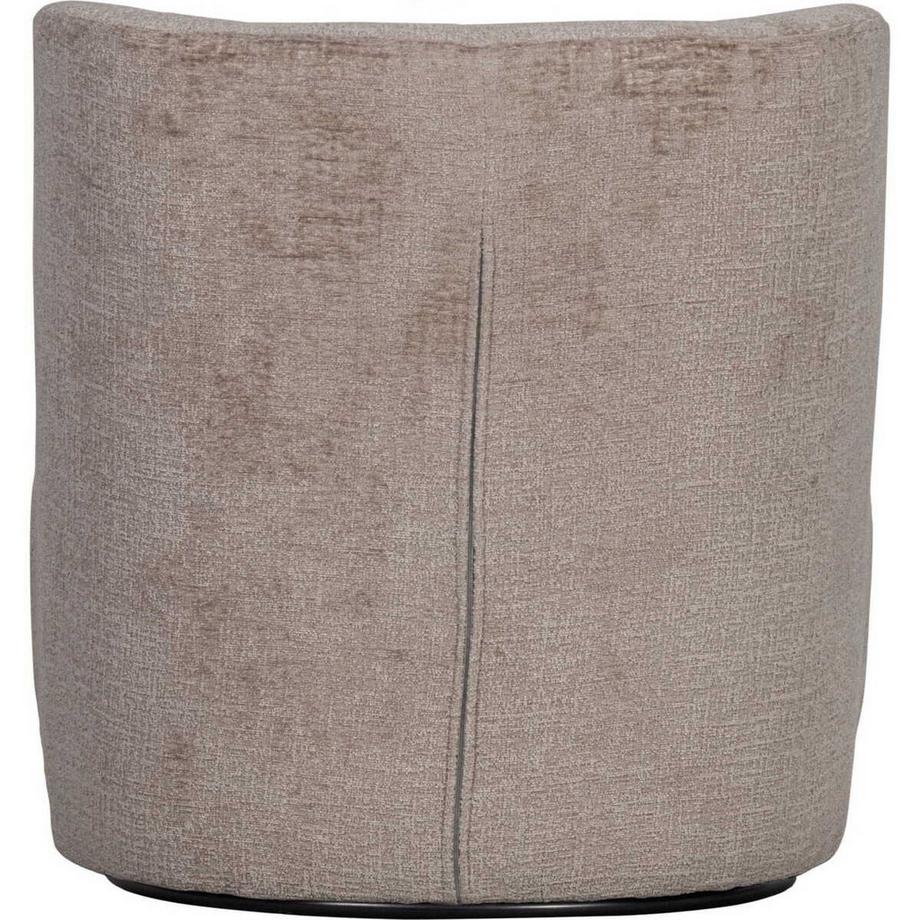 mutoni Fauteuil pivotant Atty Chunky Velvet sand  