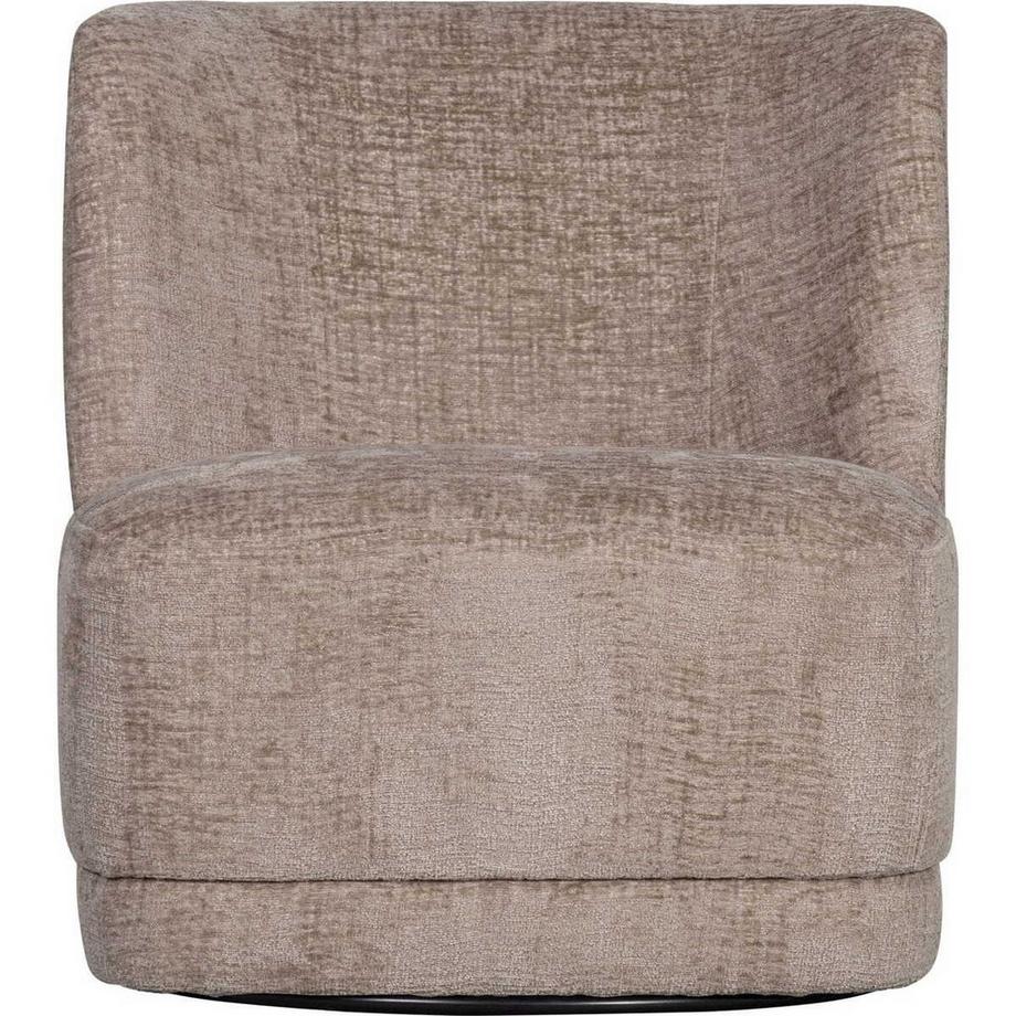 mutoni Fauteuil pivotant Atty Chunky Velvet sand  