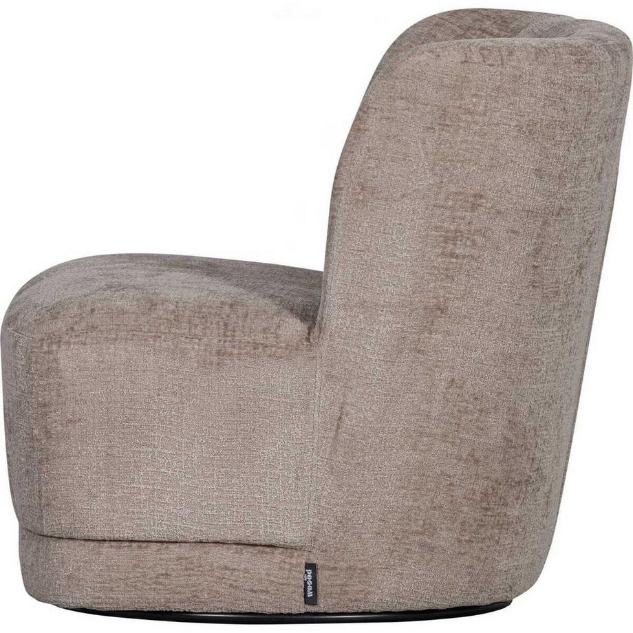 mutoni Fauteuil pivotant Atty Chunky Velvet sand  