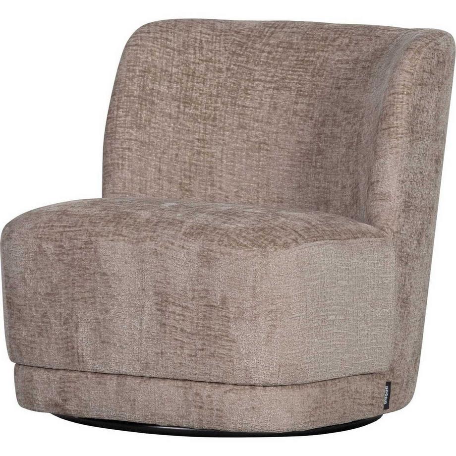 Fauteuil pivotant Atty Chunky Velvet sand