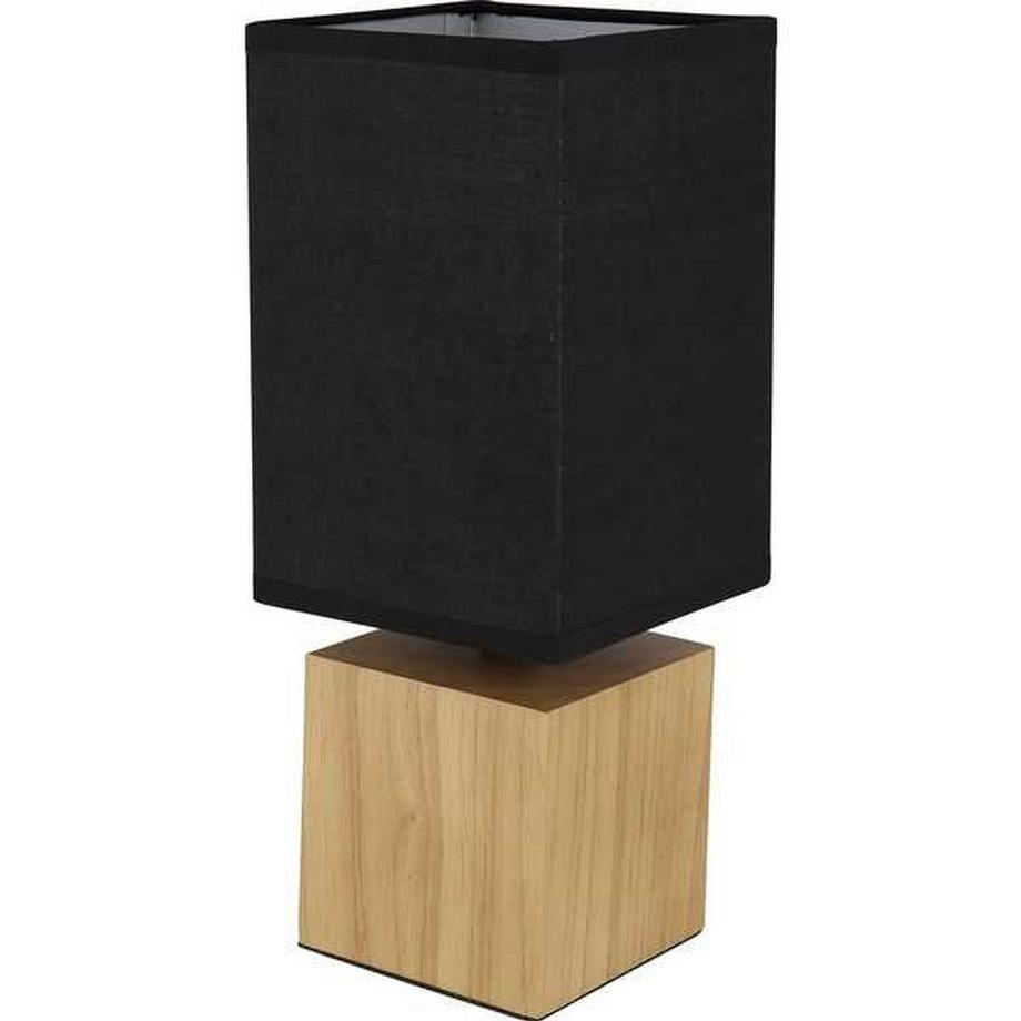 mutoni Tischleuchte Valentino Holz Textil naturfarben 1xE27  