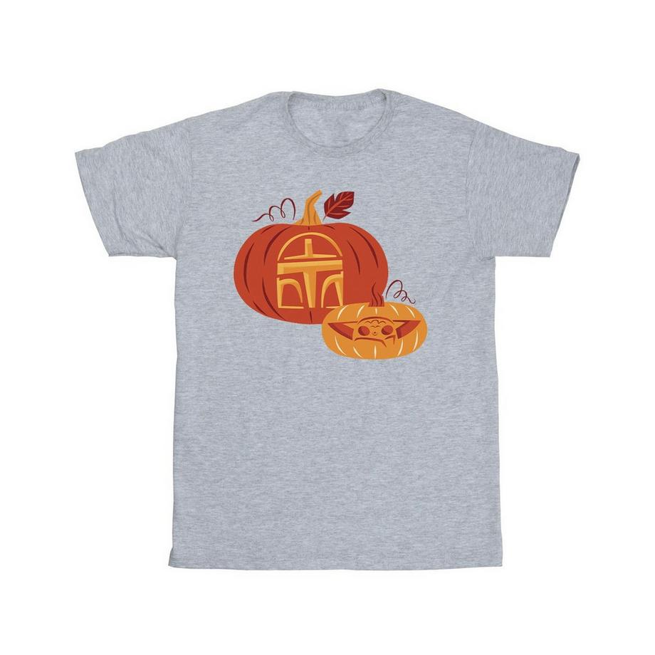 STAR WARS Star Wars Grogu Mandalorian Kürbis Print T-Shirt  