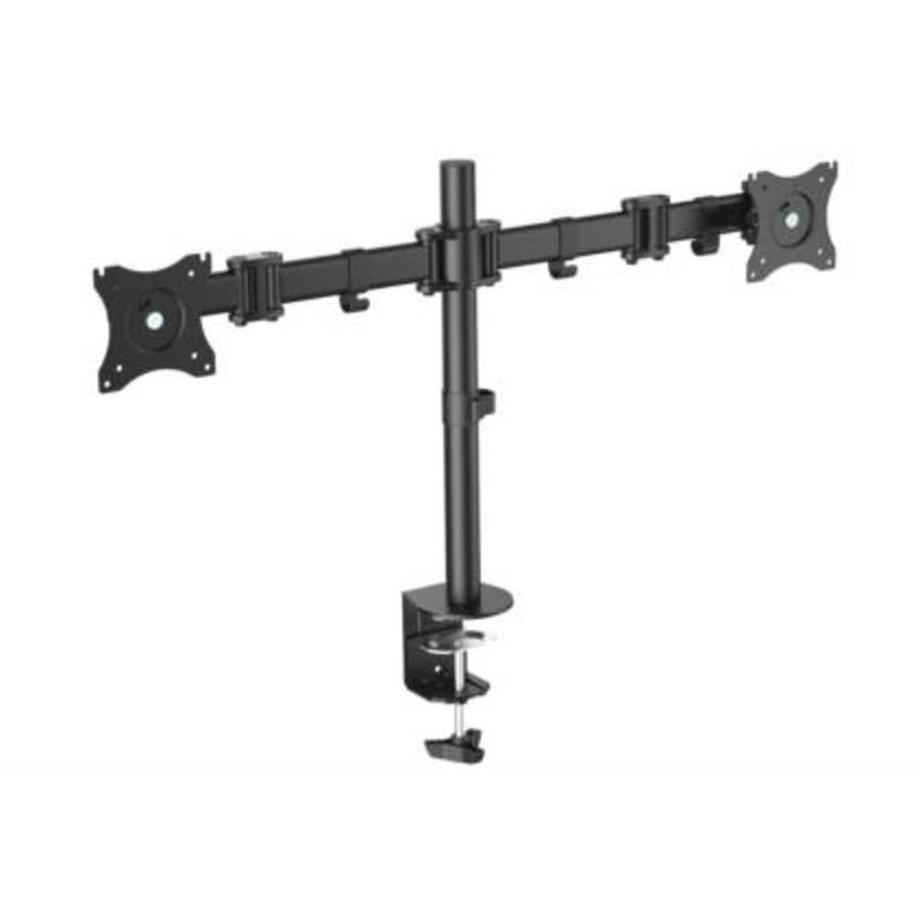 Digitus  2 vie Supporto da tavolo per monitor 38,1 cm (15) - 68,6 cm (27) Nero Ruotabile, Regolabile 